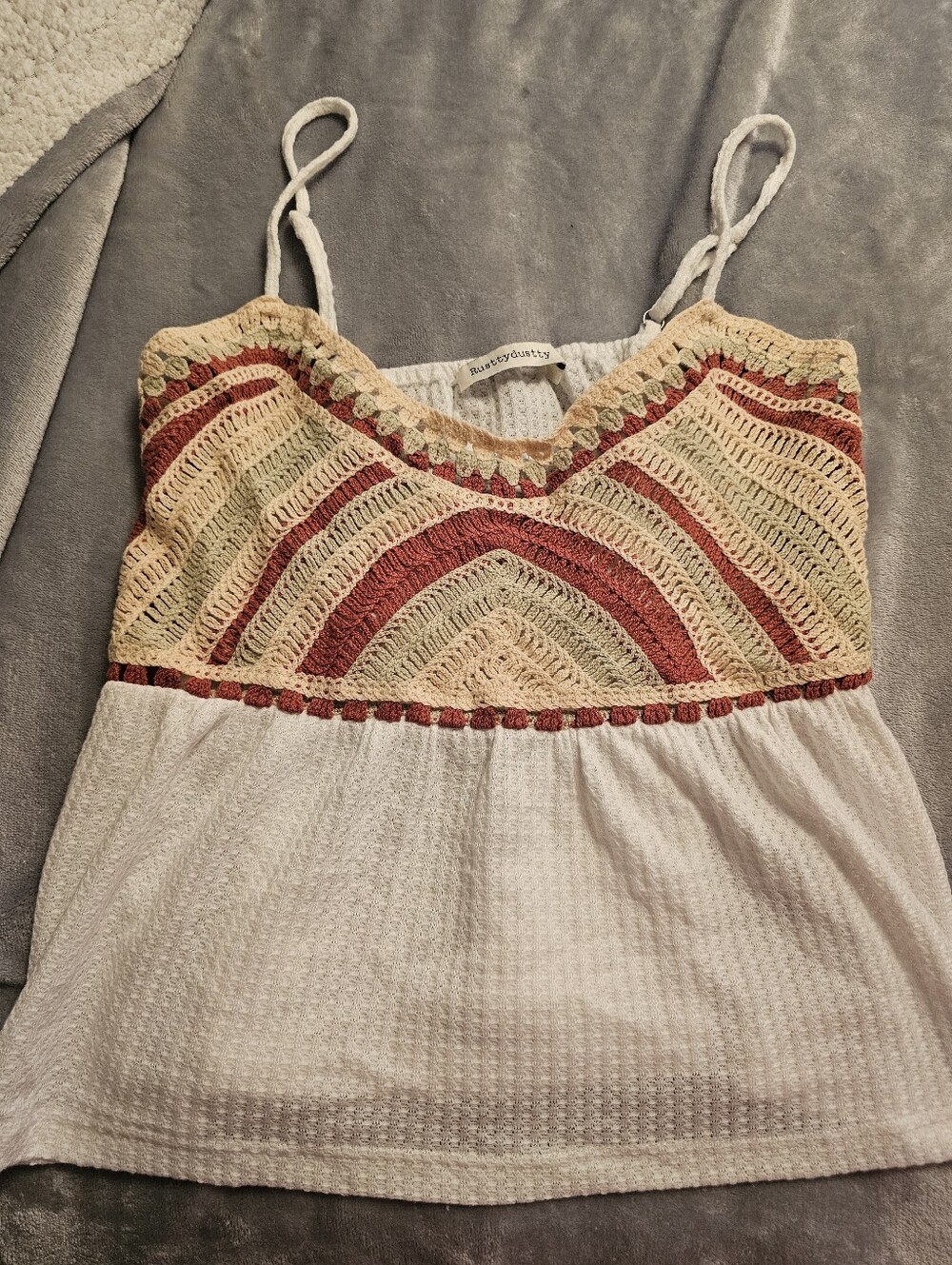 New, Never Worn Boho Babe Crochet Top, Size S!